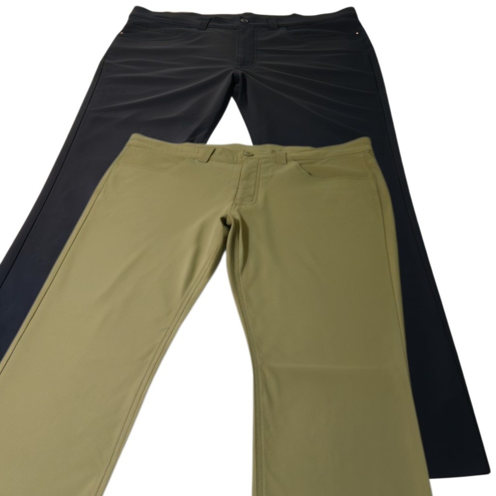 Eddie Bauer Mens Performance Nylon Pants 38x32 LOT OF 2 Technical Trousers